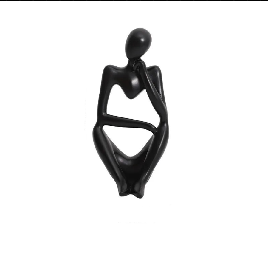 Black A — Sitting Thinker