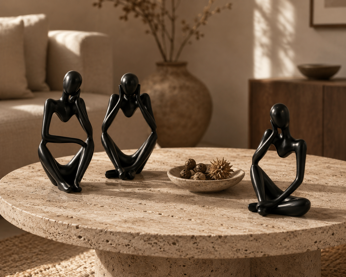 Sculptural Thinker Trio Set