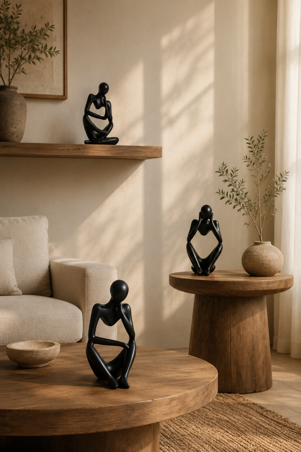 Sculptural Thinker Trio Set