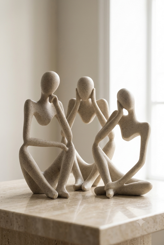 Sculptural Thinker Trio Set