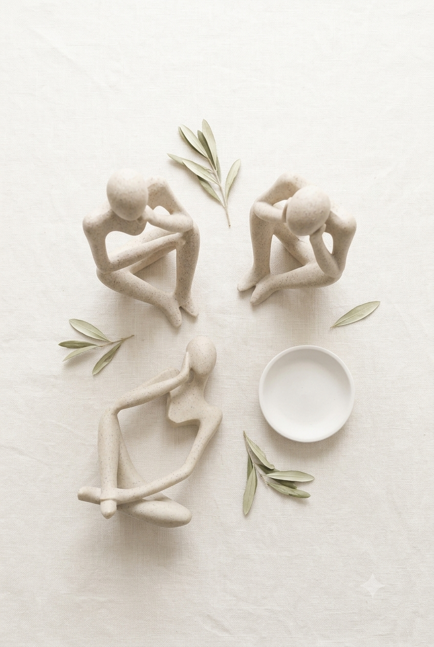 Sculptural Thinker Trio Set