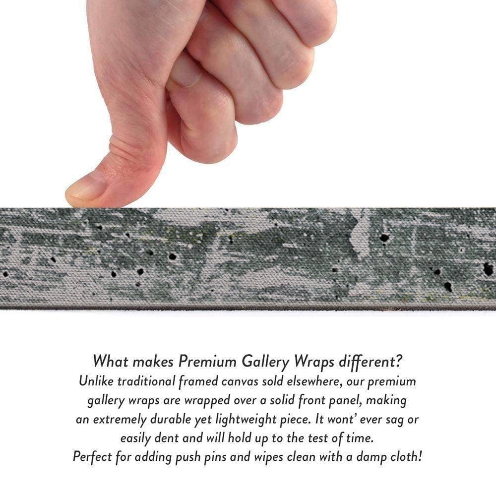 Close-up of the canvas texture and premium print quality
