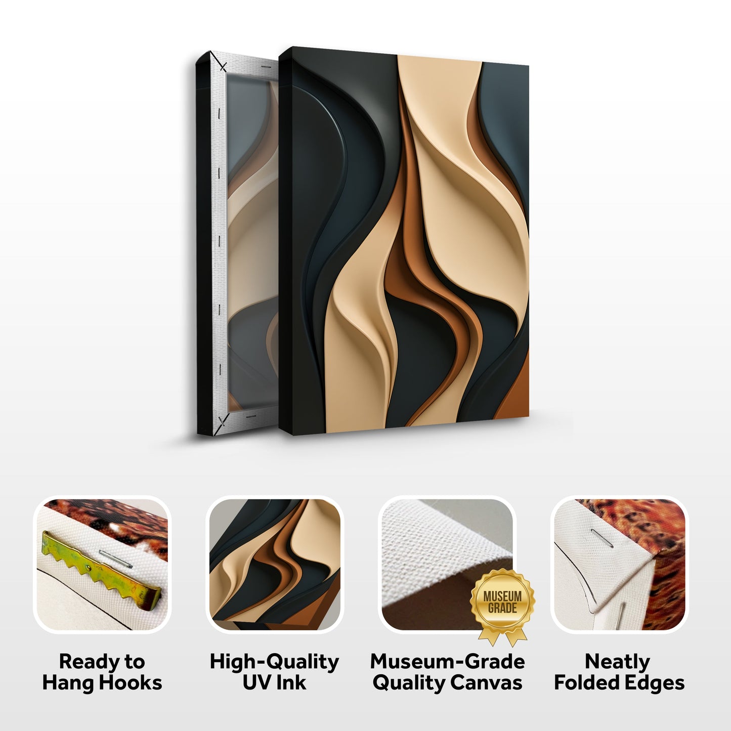 Canvas material and finish quality samples