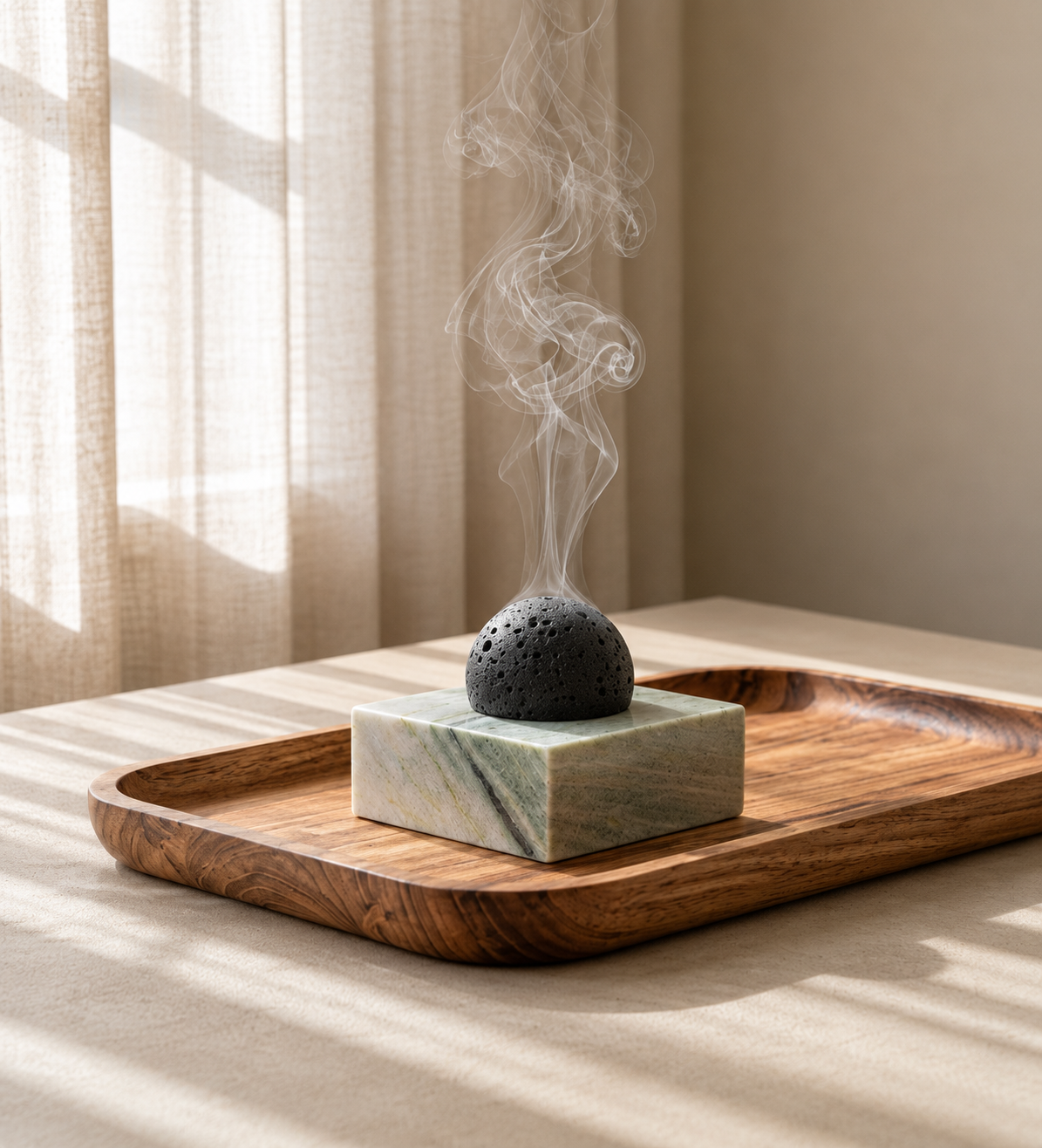 Honō — Marble Essential Oil Diffuser for Minimalist Home Decor